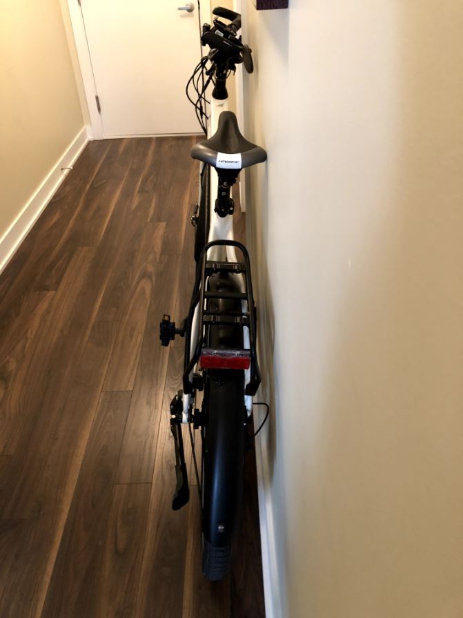 THINstem turns handlebar 90 degrees, store your ebike in the condo hallway without getting in the way.
